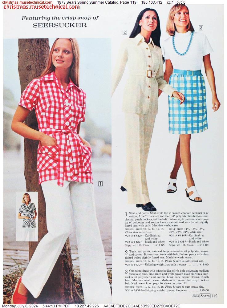 1973 Sears Spring Summer Catalog, Page 119