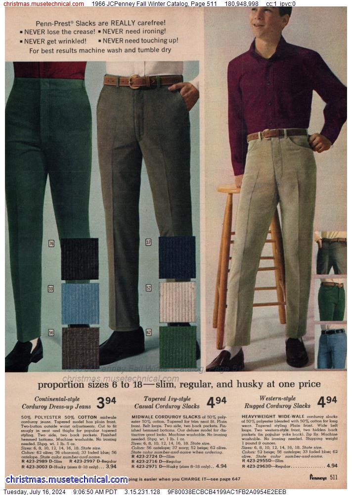 1966 JCPenney Fall Winter Catalog, Page 511