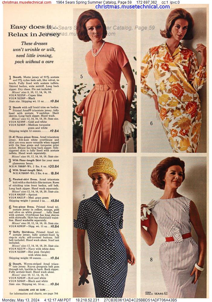 1964 Sears Spring Summer Catalog, Page 59