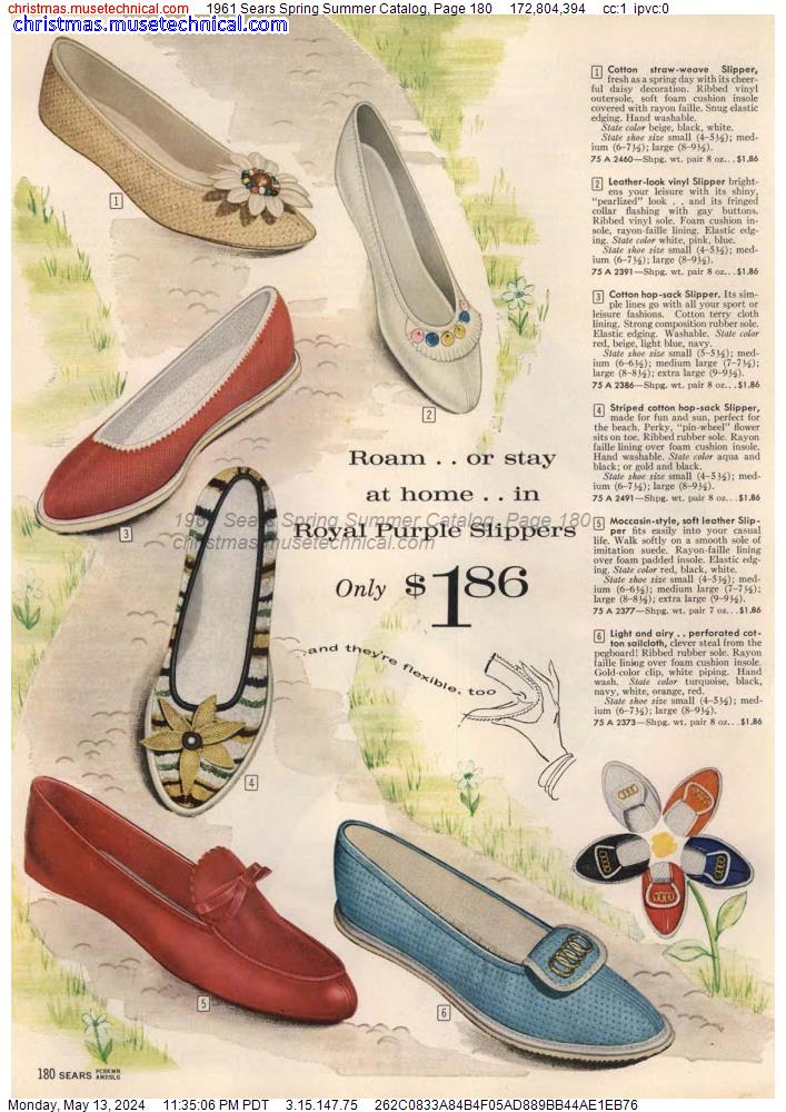 1961 Sears Spring Summer Catalog, Page 180