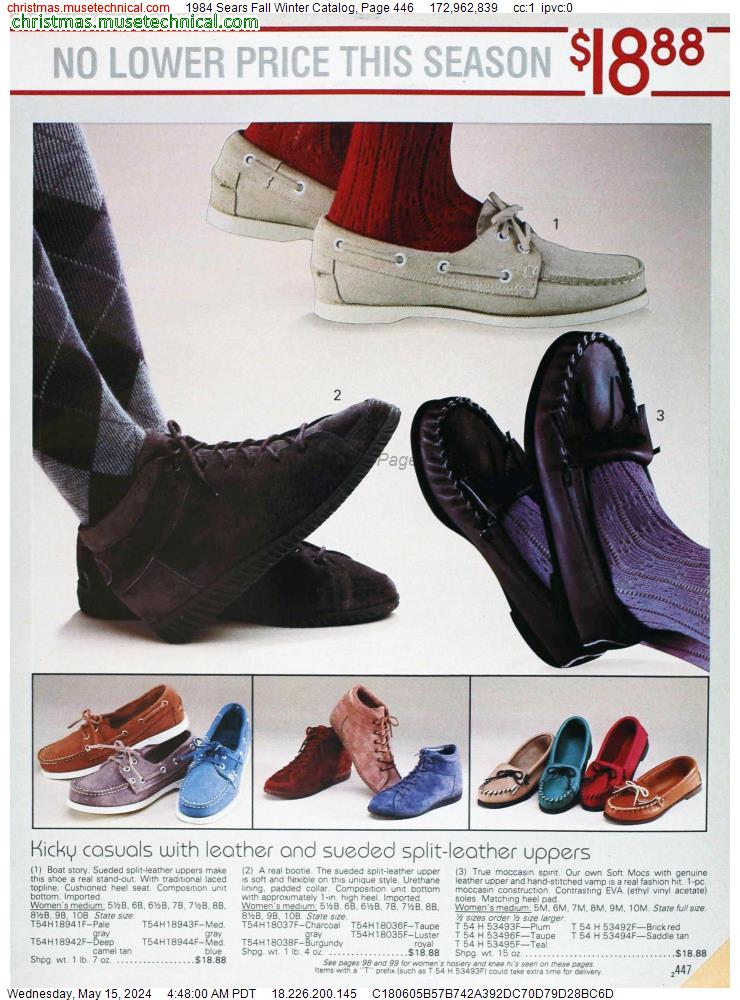 1984 Sears Fall Winter Catalog, Page 446