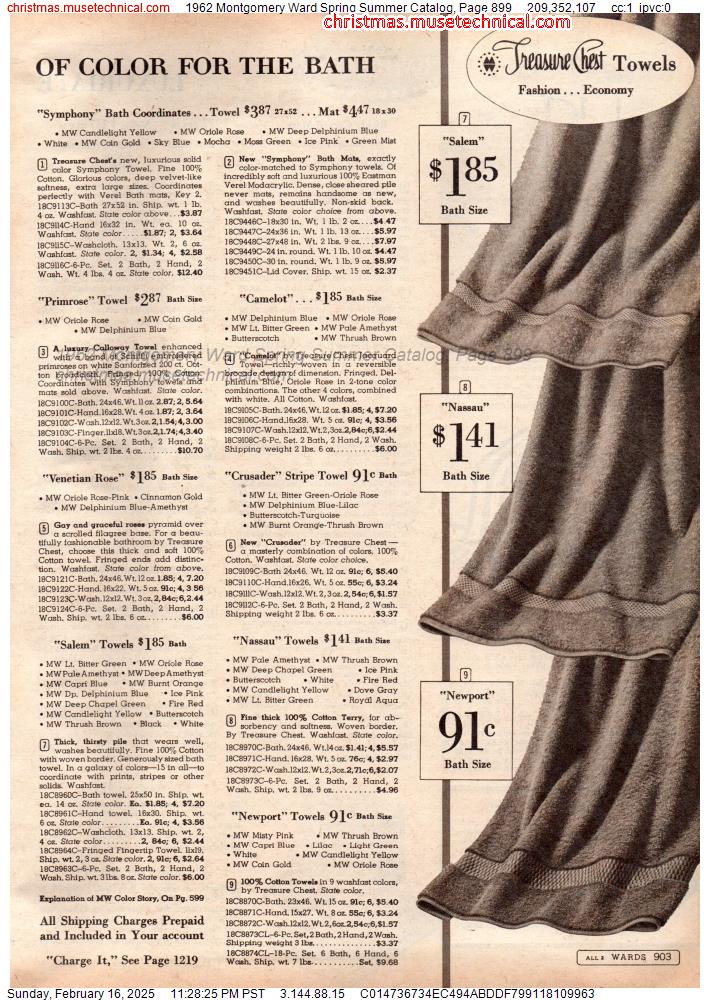 1962 Montgomery Ward Spring Summer Catalog, Page 899