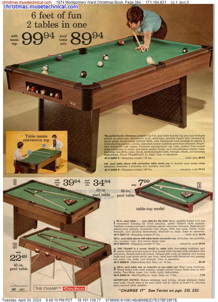 1974 Montgomery Ward Christmas Book, Page 384
