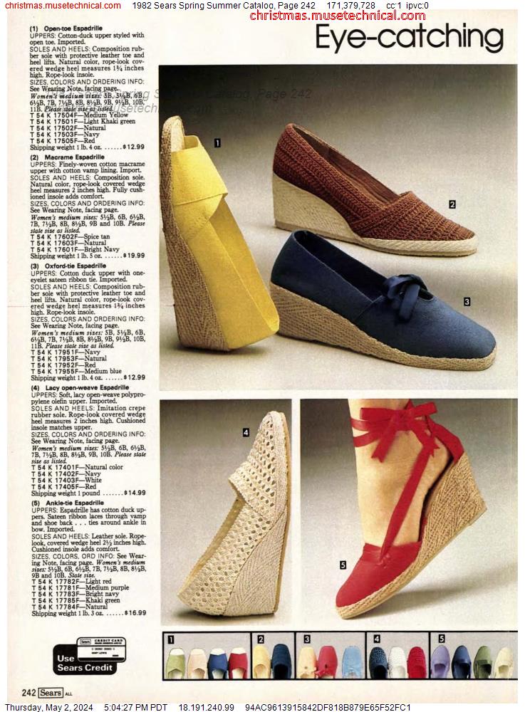 1982 Sears Spring Summer Catalog, Page 242