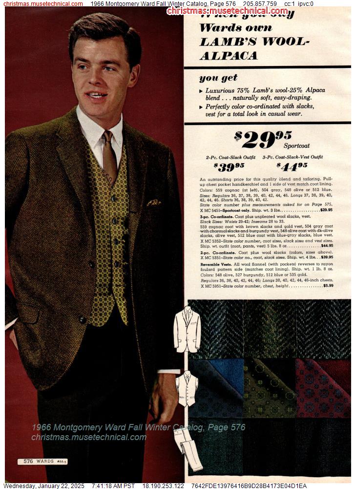 1966 Montgomery Ward Fall Winter Catalog, Page 576