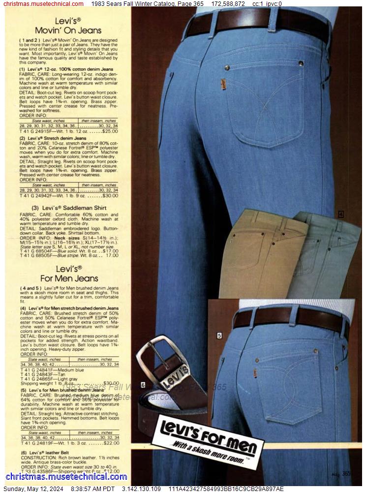 1983 Sears Fall Winter Catalog, Page 365