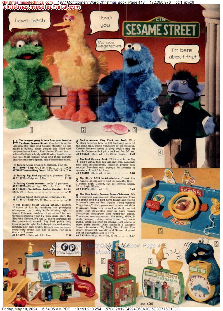 1977 Montgomery Ward Christmas Book, Page 413
