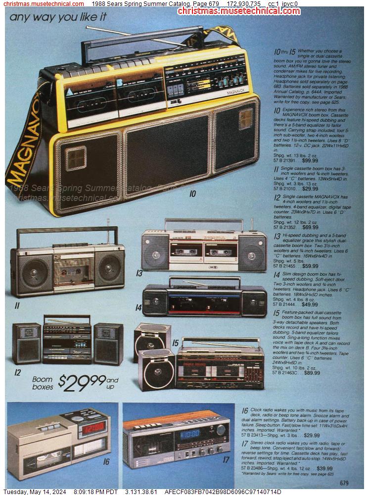 1988 Sears Spring Summer Catalog, Page 679