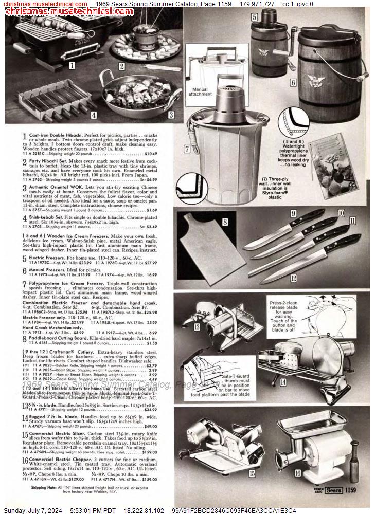 1969 Sears Spring Summer Catalog, Page 1159
