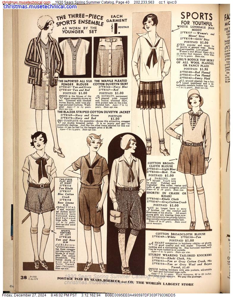 1930 Sears Spring Summer Catalog, Page 40