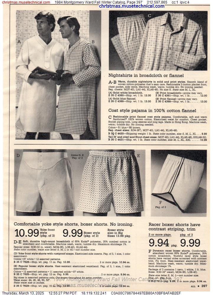 1984 Montgomery Ward Fall Winter Catalog, Page 397