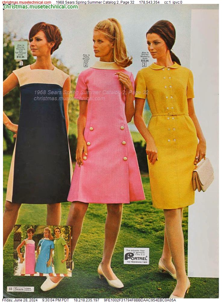 1968 Sears Spring Summer Catalog 2, Page 32 - Catalogs & Wishbooks