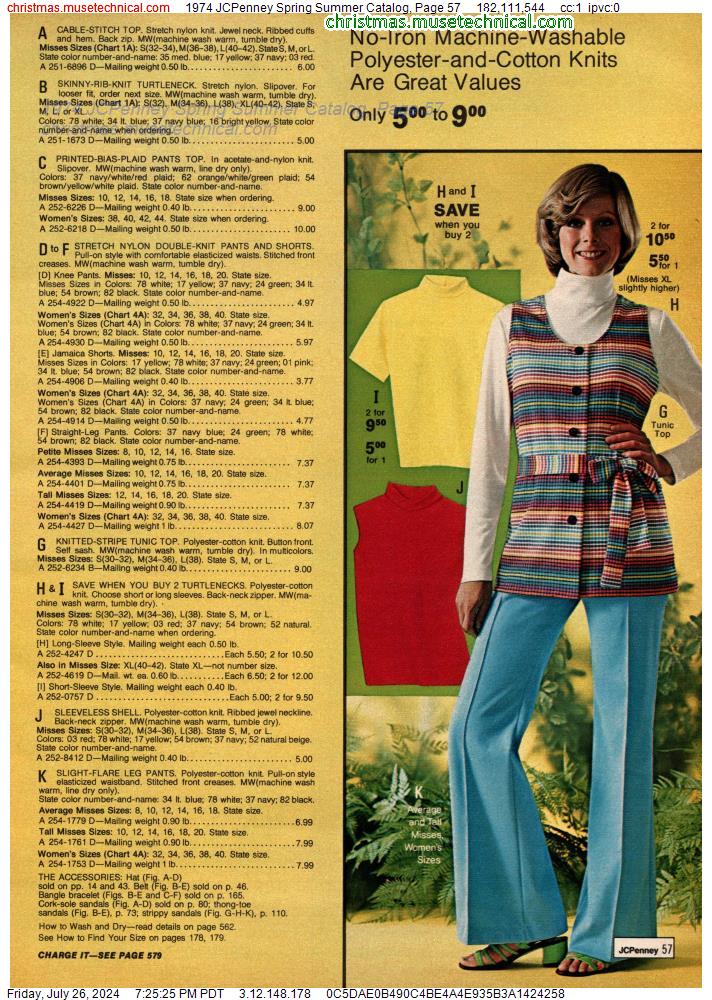 1974 JCPenney Spring Summer Catalog, Page 57