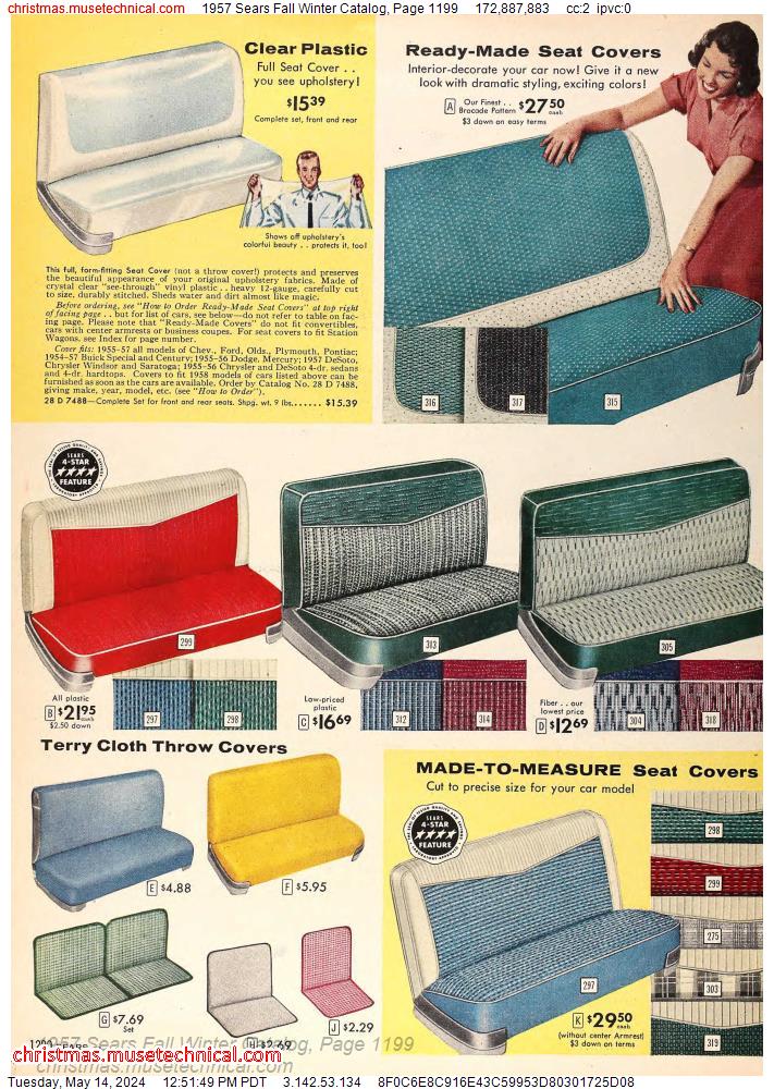 1957 Sears Fall Winter Catalog, Page 1199