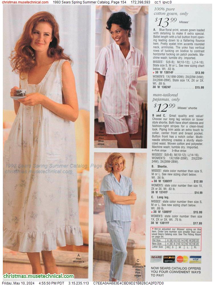 1993 Sears Spring Summer Catalog, Page 154