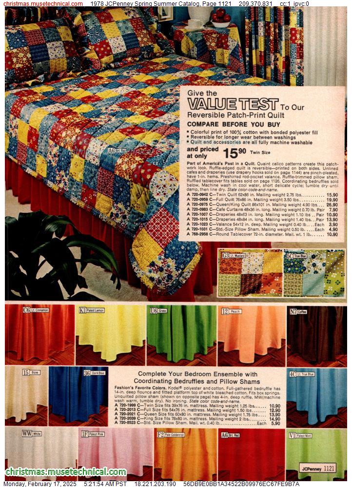 1978 JCPenney Spring Summer Catalog, Page 1121