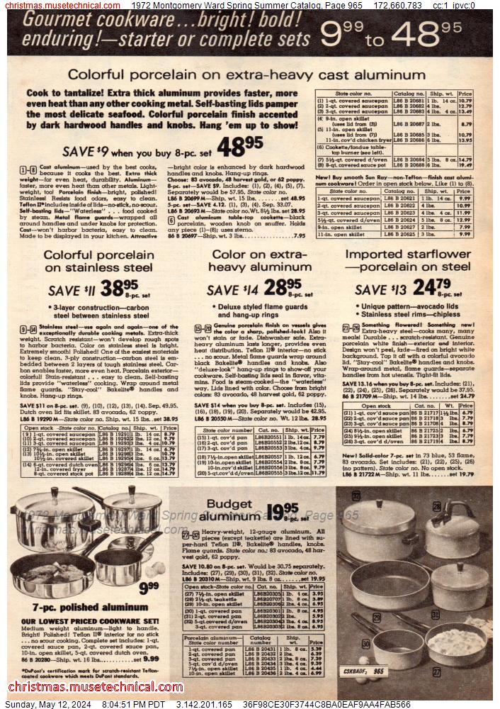 1972 Montgomery Ward Spring Summer Catalog, Page 965