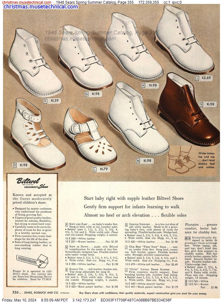 1946 Sears Spring Summer Catalog, Page 355