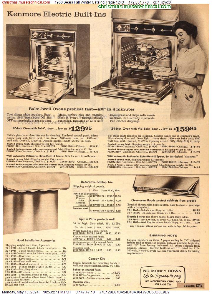 1960 Sears Fall Winter Catalog, Page 1243