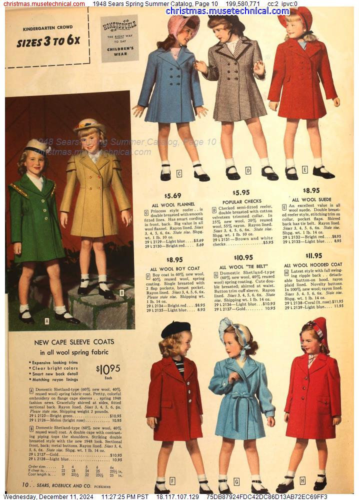 1948 Sears Spring Summer Catalog, Page 10