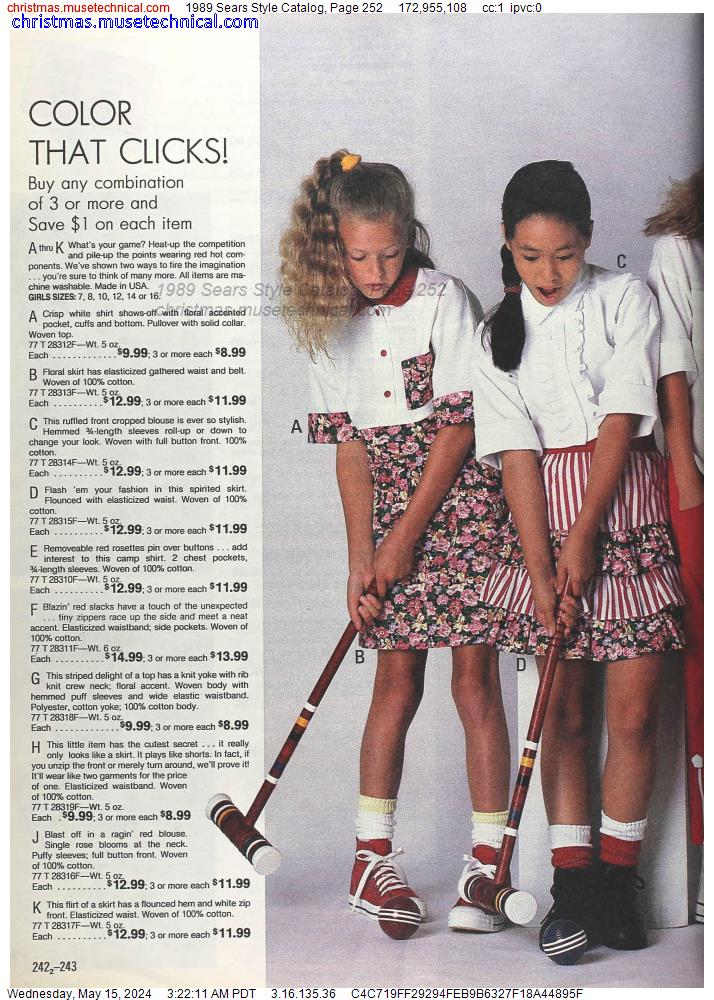 1989 Sears Style Catalog, Page 252