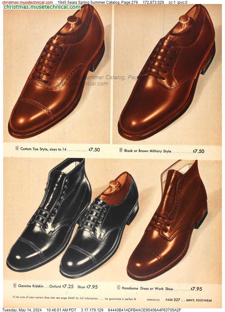 1945 Sears Spring Summer Catalog, Page 279