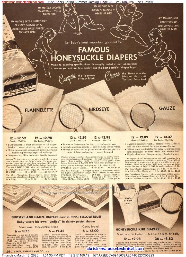 1951 Sears Spring Summer Catalog, Page 28