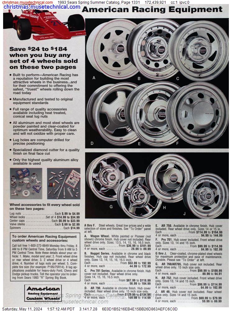 1993 Sears Spring Summer Catalog, Page 1331