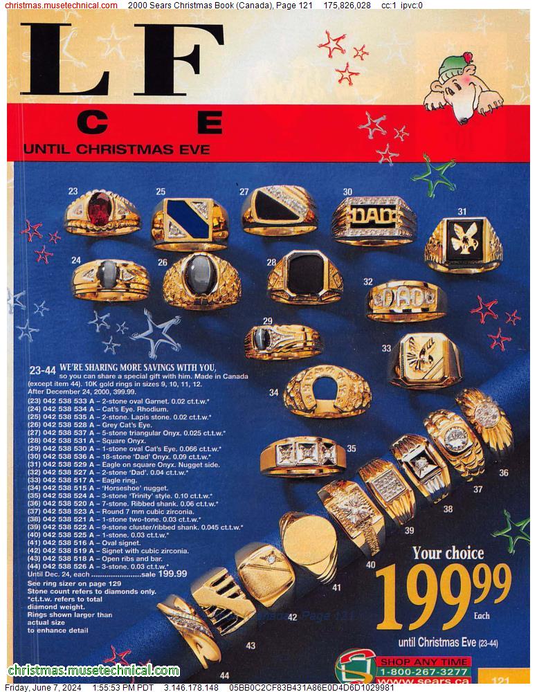 2000 Sears Christmas Book (Canada), Page 121