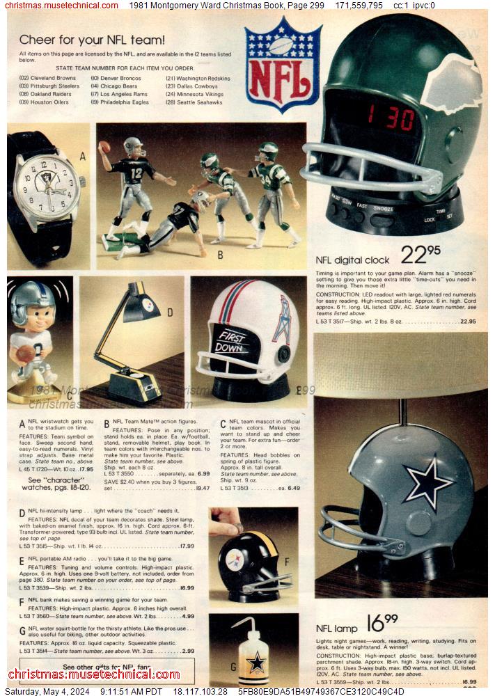 1981 Montgomery Ward Christmas Book, Page 299