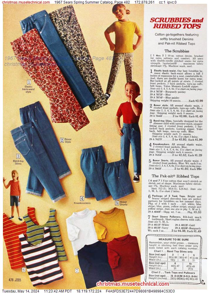 1967 Sears Spring Summer Catalog, Page 482