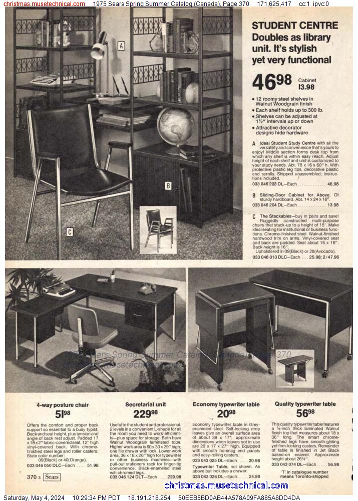 1975 Sears Spring Summer Catalog (Canada), Page 370
