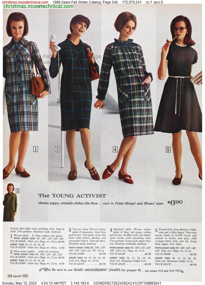 1966 Sears Fall Winter Catalog, Page 348