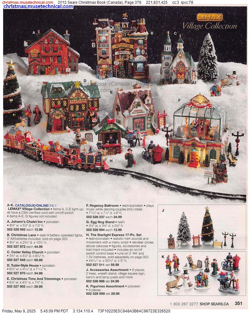 2012 Sears Christmas Book (Canada), Page 379