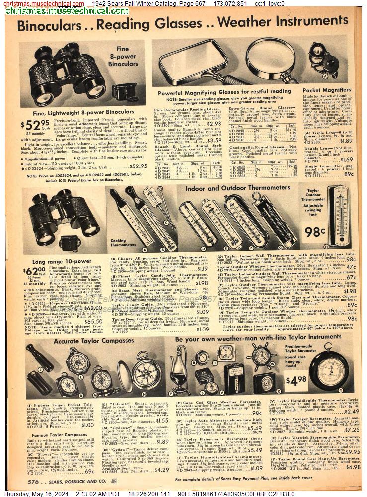 1942 Sears Fall Winter Catalog, Page 667
