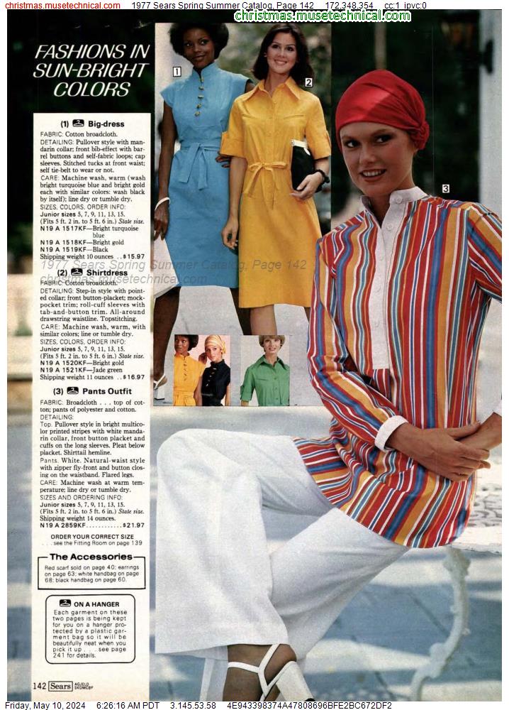 1977 Sears Spring Summer Catalog, Page 142