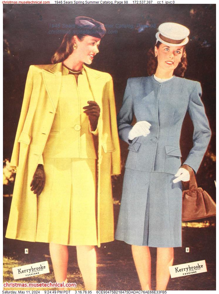 1946 Sears Spring Summer Catalog, Page 98