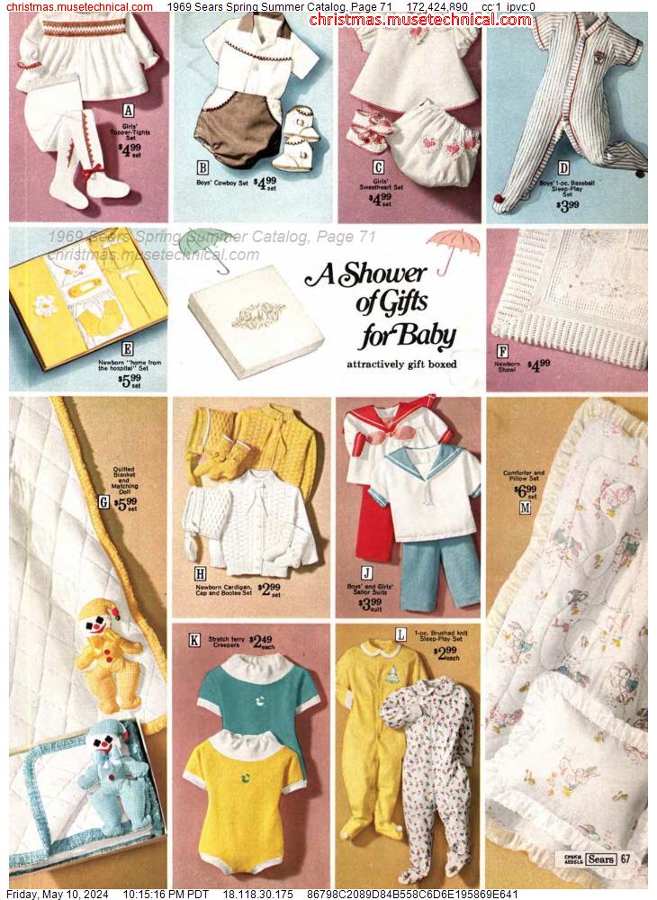 1969 Sears Spring Summer Catalog, Page 71