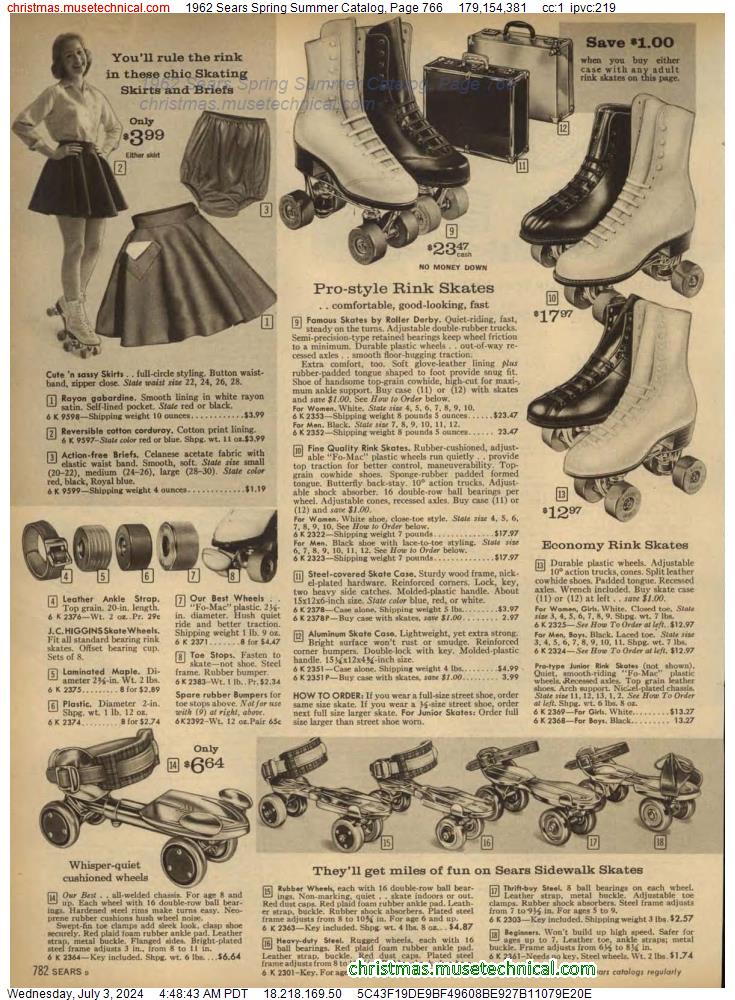1962 Sears Spring Summer Catalog, Page 766