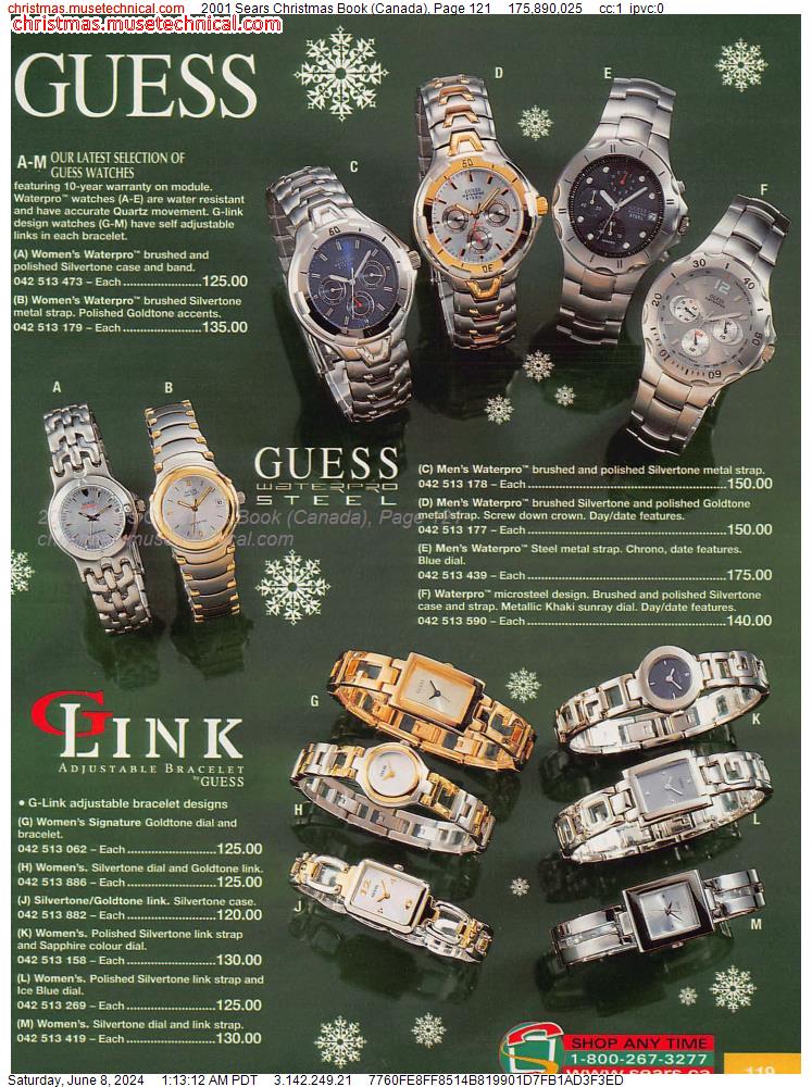 2001 Sears Christmas Book (Canada), Page 121