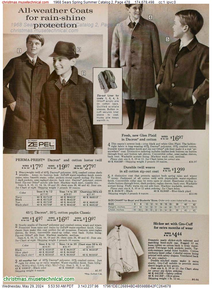 1968 Sears Spring Summer Catalog 2, Page 478