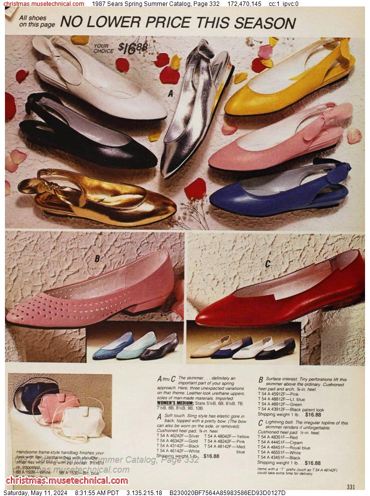 1987 Sears Spring Summer Catalog, Page 332