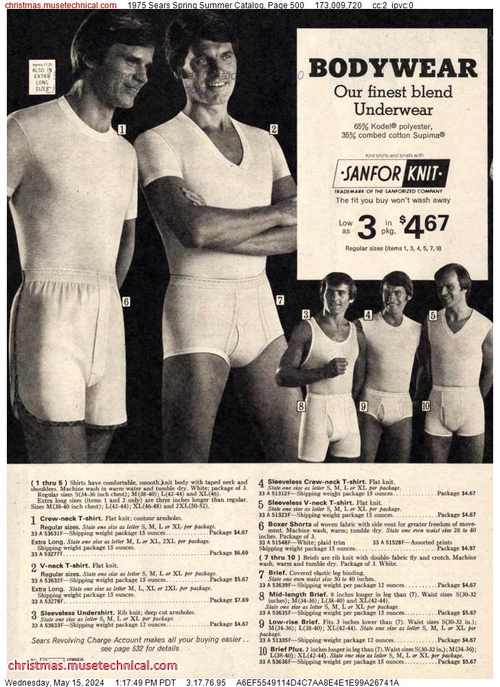 1975 Sears Spring Summer Catalog, Page 500