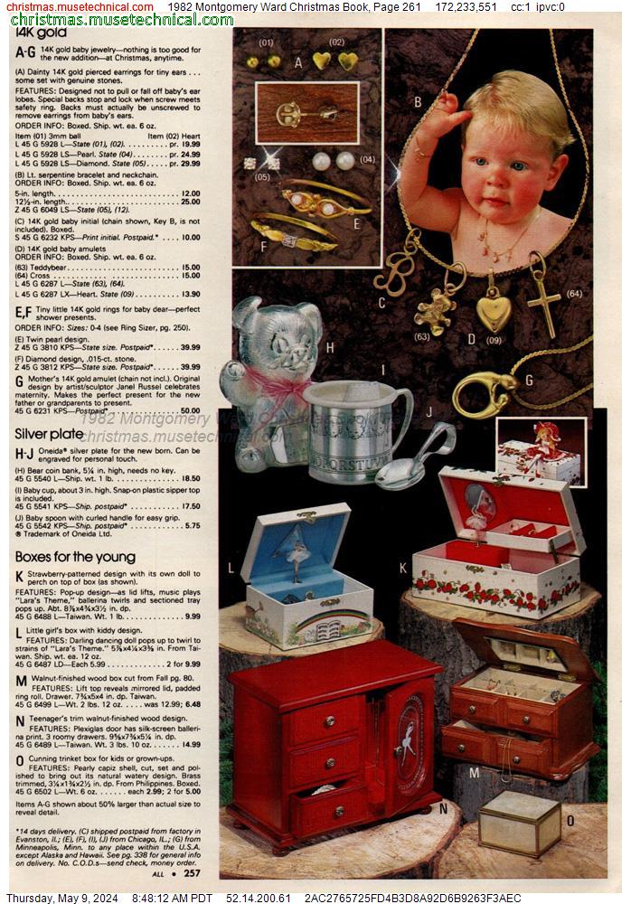 1982 Montgomery Ward Christmas Book, Page 261