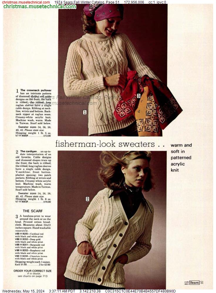 1974 Sears Fall Winter Catalog, Page 51
