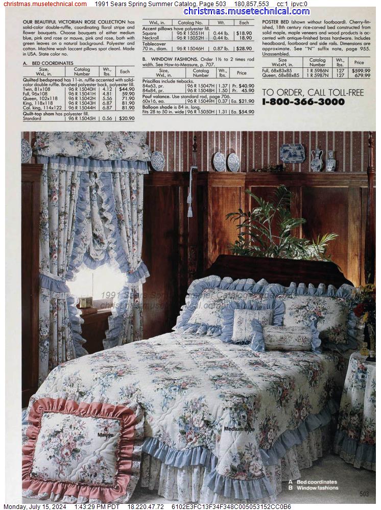1991 Sears Spring Summer Catalog, Page 503