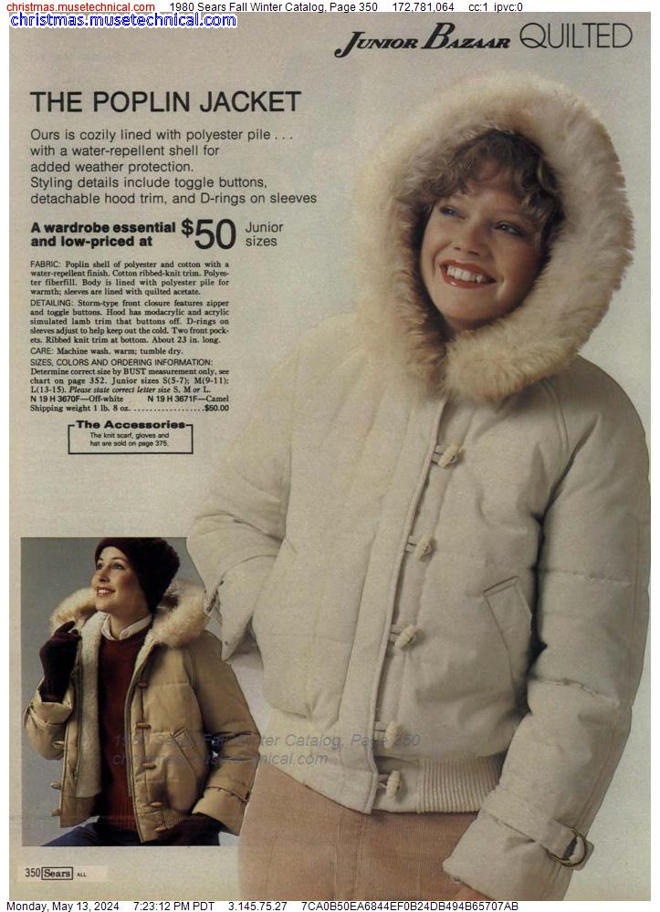 1980 Sears Fall Winter Catalog, Page 350