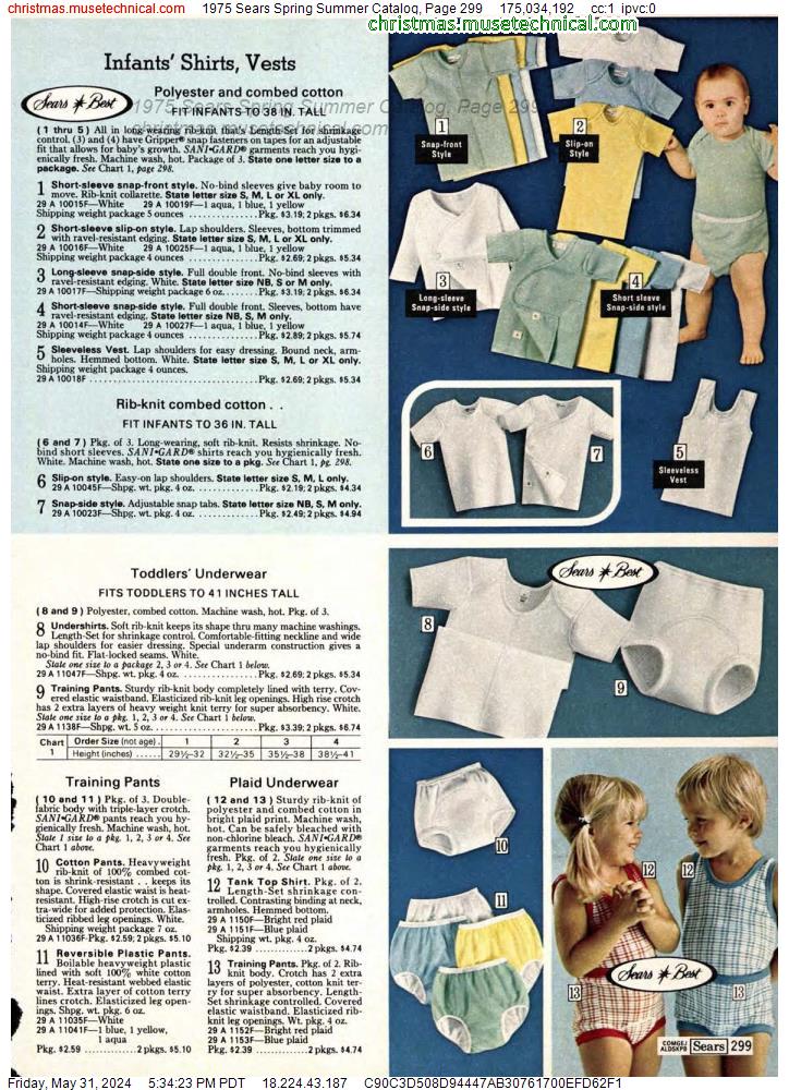 1975 Sears Spring Summer Catalog, Page 299