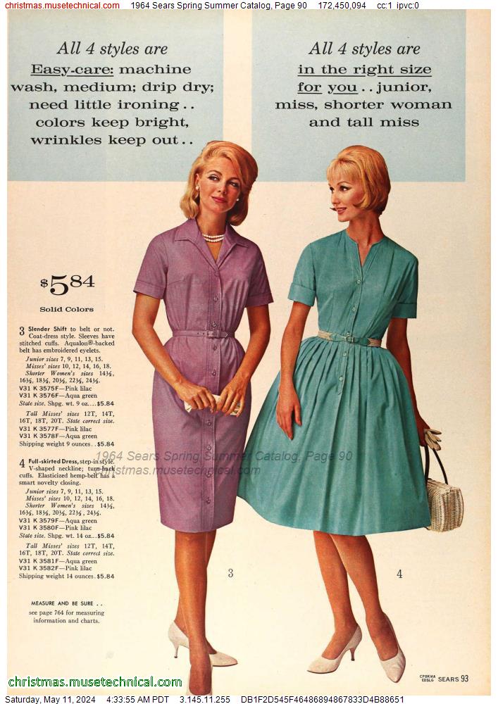 1964 Sears Spring Summer Catalog, Page 90