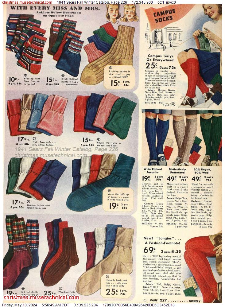 1941 Sears Fall Winter Catalog, Page 226